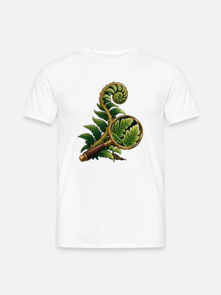 Fern durch eine Feldlinse - Männer T-Shirt - Weiß