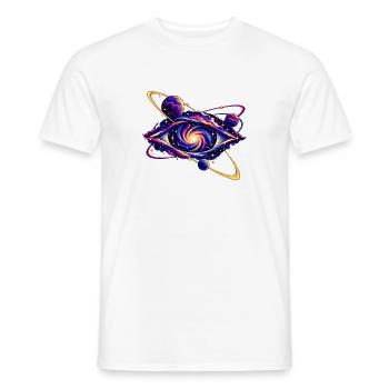 Umlaufbahnen um ein kosmisches Auge - Männer T-Shirt - Weiß - Vorne - AI Model Male 178 dark (178cm)