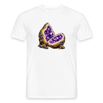Geteilte Geodenlandschaft - Männer T-Shirt - Weiß - Vorne - AI Model Male 178 dark (178cm)