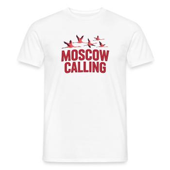 Moskau ruft Flamingos - Männer T-Shirt - Weiß - Vorne - AI Model Male 178 dark (178cm)