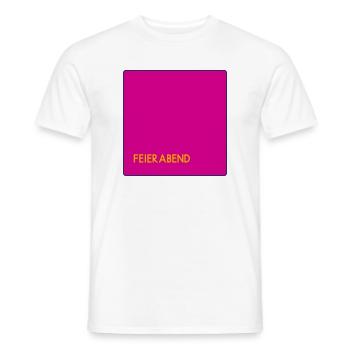 Feierabend - Männer T-Shirt - Weiß - Vorne - AI Model Male 178 dark (178cm)