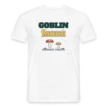 Goblin-Modus Pilzsammler - Männer T-Shirt - Weiß - Vorne - AI Model Male 178 dark (178cm)