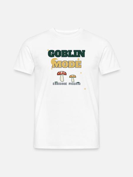 Goblin-Modus Pilzsammler - Männer T-Shirt - Weiß