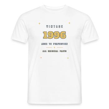 Jahrgang 1996 Bis zur Perfektion gereift - Männer T-Shirt - Weiß - Vorne - AI Model Male 178 dark (178cm)