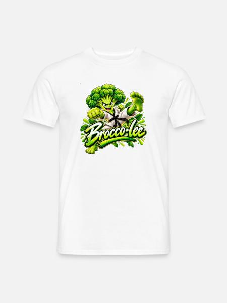 Brocco-Lee Karate Kraft - Männer T-Shirt - Weiß