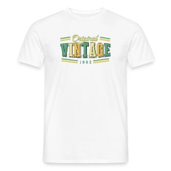 44. Geburtstag Original Vintage 1982 Retro - Männer T-Shirt - Weiß - Vorne - AI Model Male 178 dark (178cm)