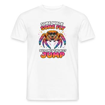 Springspinnen Zubehör Geschenk Springspinnen Fans - Männer T-Shirt - Weiß - Vorne - AI Model Male 178 dark (178cm)
