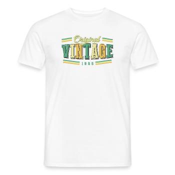 60. Geburtstag Original Vintage 1966 Retro - Männer T-Shirt - Weiß - Vorne - AI Model Male 178 dark (178cm)
