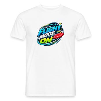 Flugmodus Aktiv - Männer T-Shirt - Weiß - Vorne - AI Model Male 178 dark (178cm)