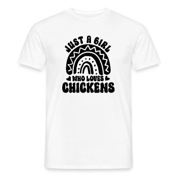 Huhn Spruch Boho Style - Männer T-Shirt - Weiß - Vorne - AI Model Male 178 dark (178cm)