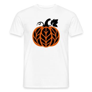 Kuerbis Herbstlaub Icon - Männer T-Shirt - Weiß - Vorne - AI Model Male 178 dark (178cm)
