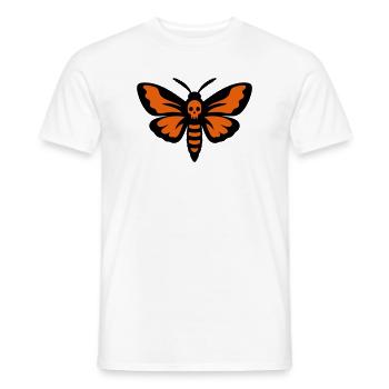 Gothic Motte Totenkopf Icon - Männer T-Shirt - Weiß - Vorne - AI Model Male 178 dark (178cm)