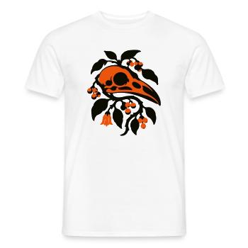 Rabenschaedel Ranken Grafik - Männer T-Shirt - Weiß - Vorne - AI Model Male 178 dark (178cm)