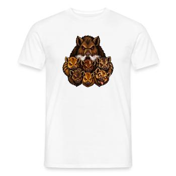Säen und Ferkel - Männer T-Shirt - Weiß - Vorne - AI Model Male 178 dark (178cm)