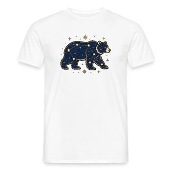 Sternbild Bär Großer Bär Astronomie Vektor Shirt - Männer T-Shirt - Weiß - Vorne - AI Model Male 178 dark (178cm)