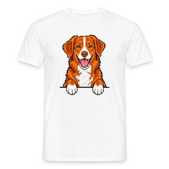 Nova Scotia Duck Tolling Retriever - Männer T-Shirt - Weiß - Vorne - AI Model Male 178 dark (178cm)