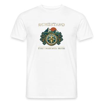 Ruhestand statt Meetings: Berge - Männer T-Shirt - Weiß - Vorne - AI Model Male 178 dark (178cm)