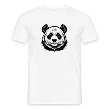 Pandakopf - Männer T-Shirt - Weiß - Vorne - AI Model Male 178 dark (178cm)