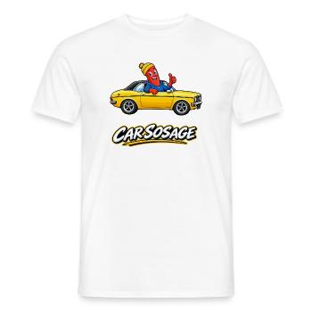 Auto SOS Age Sosage Wurst Rs2000 - Männer T-Shirt - Weiß - Vorne - AI Model Male 178 dark (178cm)