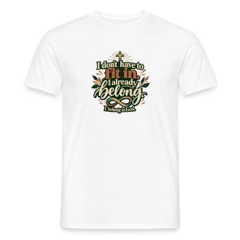 Gottes Kind - Männer T-Shirt - Weiß - Vorne - AI Model Male 178 dark (178cm)