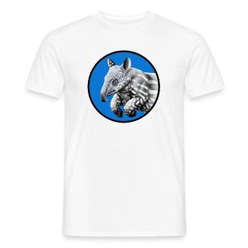 kleines Tapir in rundem kreis - Männer T-Shirt - Weiß - Vorne - AI Model Male 178 dark (178cm)