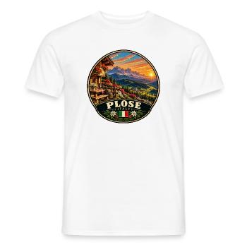 Wandern in den Dolomiten Italien Berge - Männer T-Shirt - Weiß - Vorne - AI Model Male 178 dark (178cm)
