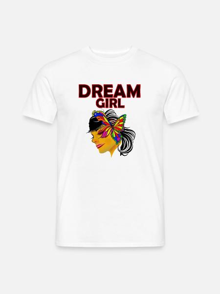 Dream Girl Schmetterlingskunst - Männer T-Shirt - Weiß