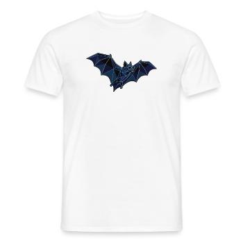 Fliegende Poly Stil Fledermaus - Männer T-Shirt - Weiß - Vorne - AI Model Male 178 dark (178cm)