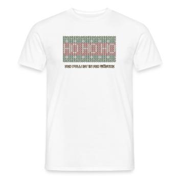 Ho Ho Ho - der Strick ist in der Wäsche - Männer T-Shirt - Weiß - Vorne - AI Model Male 178 dark (178cm)