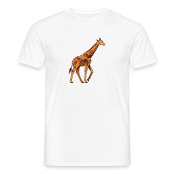Poly Stil Giraffe - Männer T-Shirt - Weiß - Vorne - AI Model Male 178 dark (178cm)
