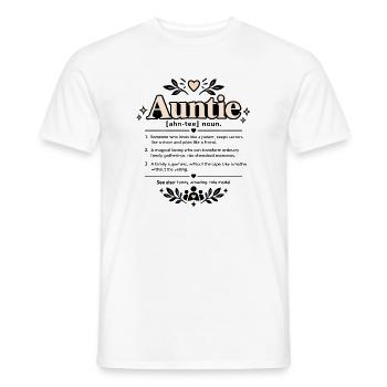 Coole Tante Lustige Beste Tante Wertschätzungszitat Kunst - Männer T-Shirt - Weiß - Vorne - AI Model Male 178 dark (178cm)