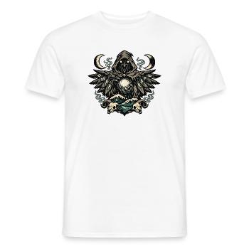 Mondschatten Rabenrunen-Orakel - Männer T-Shirt - Weiß - Vorne - AI Model Male 178 dark (178cm)