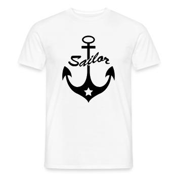 anker_wappen2 - Männer T-Shirt - Weiß - Vorne - AI Model Male 178 dark (178cm)