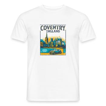 City Coventry England Transport Museum Heritage - Männer T-Shirt - Weiß - Vorne - AI Model Male 178 dark (178cm)