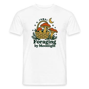 Nahrungssuche im Mondlicht – Goblincore-Pilze - Männer T-Shirt - Weiß - Vorne - AI Model Male 178 dark (178cm)