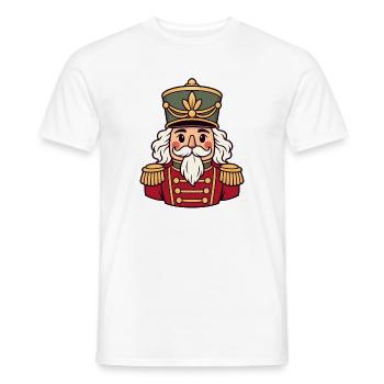 Nussknacker Goldknöpfe - Männer T-Shirt - Weiß - Vorne - AI Model Male 178 dark (178cm)
