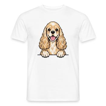 American Cocker Spaniel - Männer T-Shirt - Weiß - Vorne - AI Model Male 178 dark (178cm)