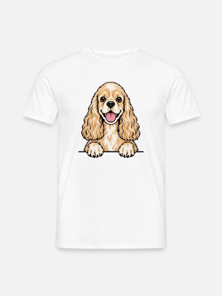 American Cocker Spaniel - Männer T-Shirt - Weiß