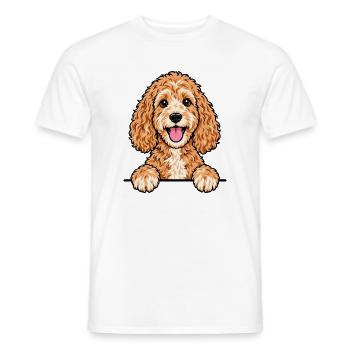 Cockapoo - Männer T-Shirt - Weiß - Vorne - AI Model Male 178 dark (178cm)