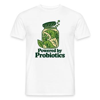 Angetrieben von Probiotika – Fermentierter Lebensmittelliebhaber - Männer T-Shirt - Weiß - Vorne - AI Model Male 178 dark (178cm)