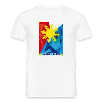 Philippinen Sonnenflagge Filipino Pride - Männer T-Shirt - Weiß - Vorne - AI Model Male 178 dark (178cm)