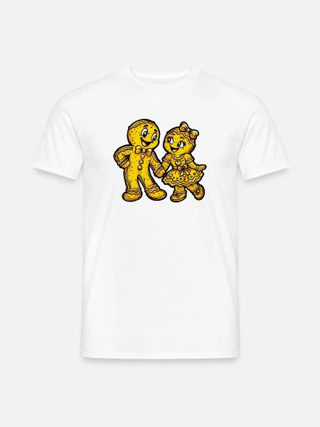 Pfefferkuchen Weihnachten Liebe - Männer T-Shirt - Weiß