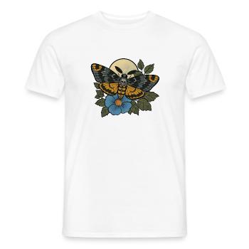 Schädelmotten-Mondblüte - Männer T-Shirt - Weiß - Vorne - AI Model Male 178 dark (178cm)