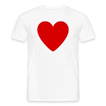 Crimson Heart Emblem - Männer T-Shirt - Weiß - Vorne - AI Model Male 178 dark (178cm)