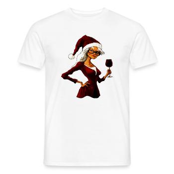 Hexen Weihnachten / Weihnachtsmann Hexe - Männer T-Shirt - Weiß - Vorne - AI Model Male 178 dark (178cm)