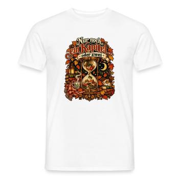 Nur noch ein Kapitel … oder zwei - Männer T-Shirt - Weiß - Vorne - AI Model Male 178 dark (178cm)