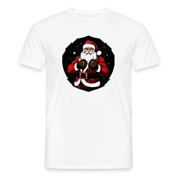 Kämpfer Christmas - Männer T-Shirt - Weiß - Vorne - AI Model Male 178 dark (178cm)