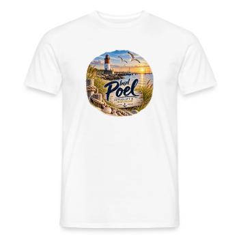 Insel Poel Ostseeluft Design - Männer T-Shirt - Weiß - Vorne - AI Model Male 178 dark (178cm)
