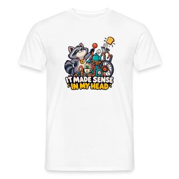 Das ergab in meinem Kopf Sinn - Männer T-Shirt - Weiß - Vorne - AI Model Male 178 dark (178cm)