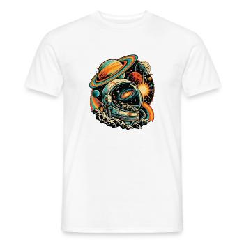 Astronomie Retro Galaxie - Männer T-Shirt - Weiß - Vorne - AI Model Male 178 dark (178cm)
